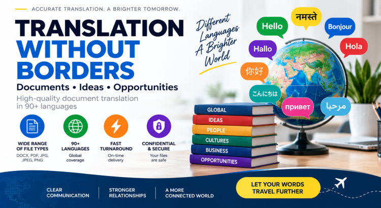 Professional document translation with accurate formatting and clear, natural language.